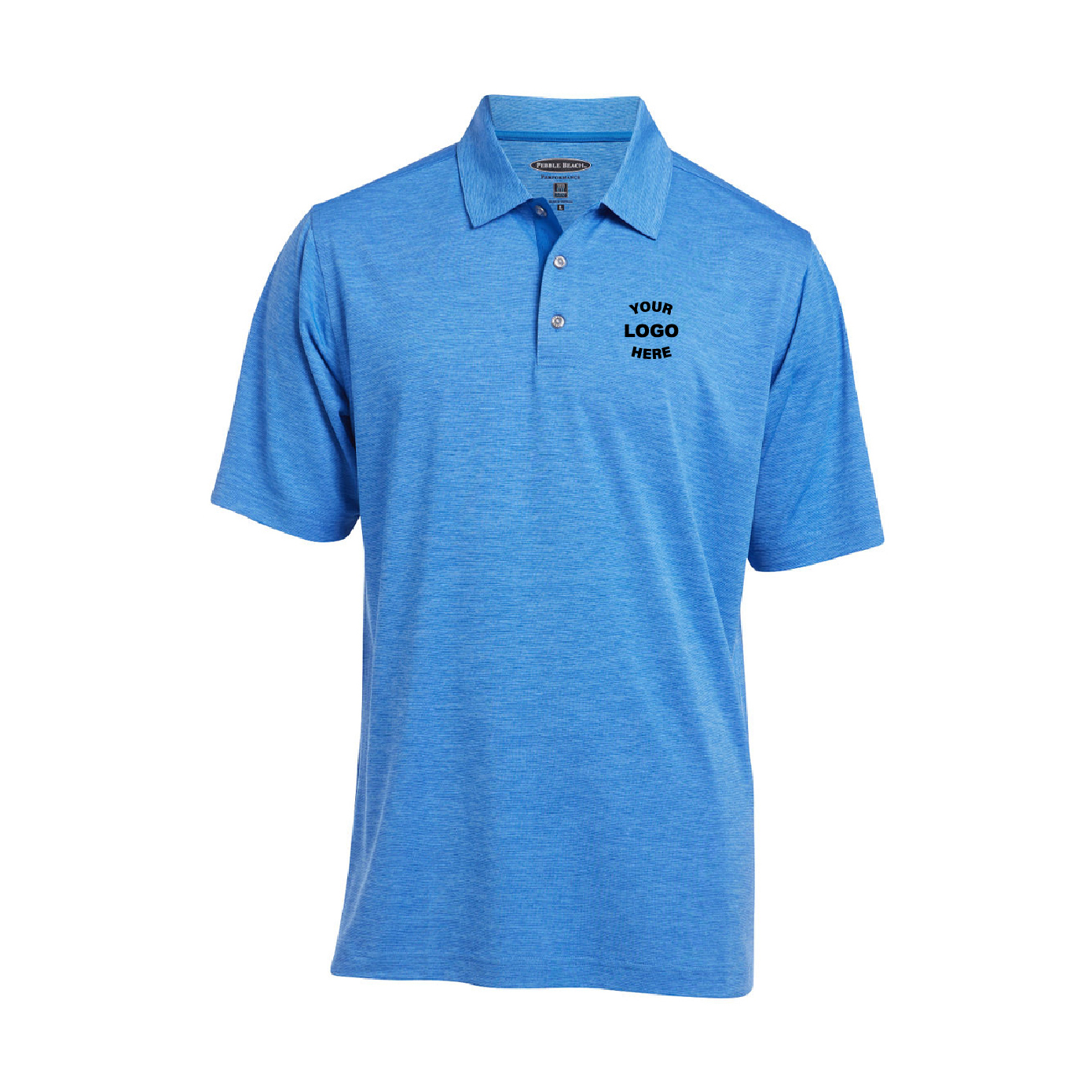 Pebble Beach Heather Stripe Polo