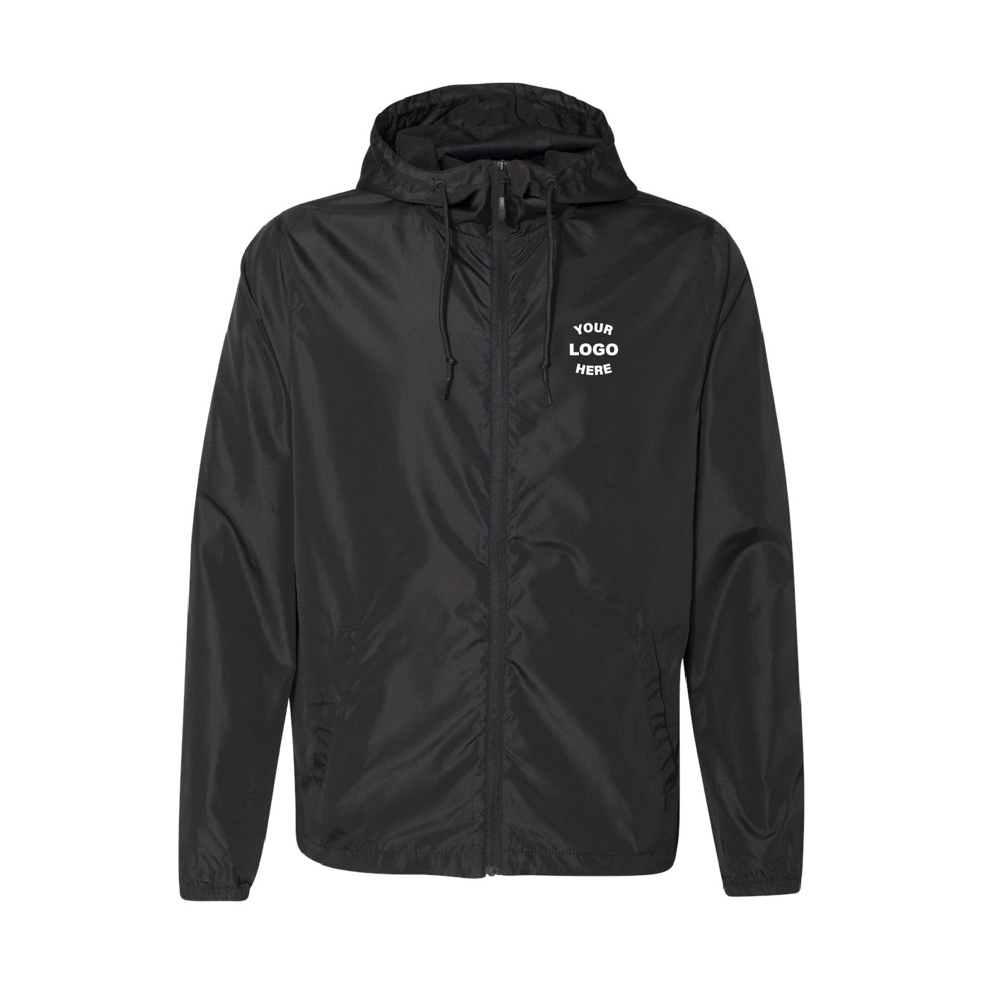 Lightweight Windbreaker Full-Zip Jacket