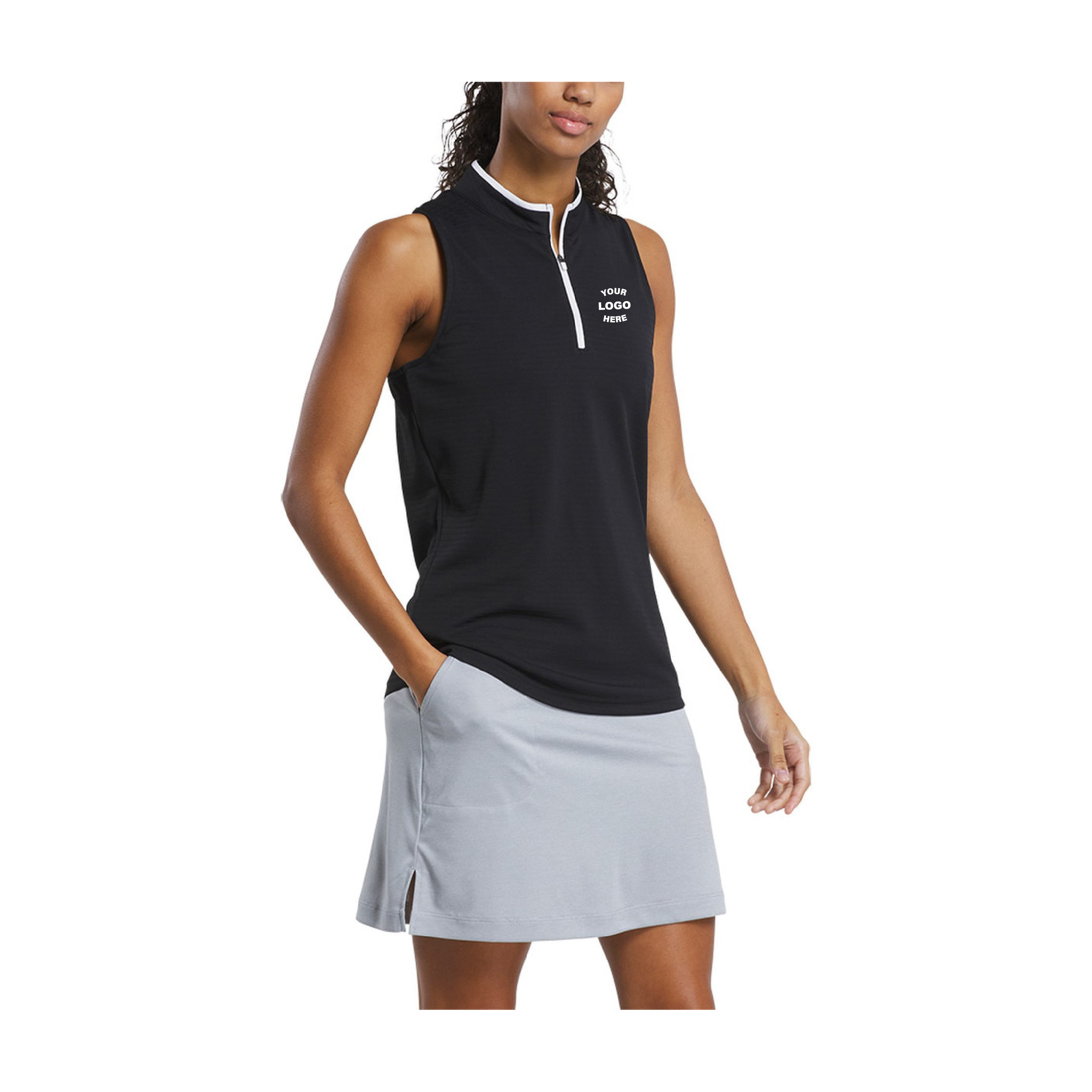 Footjoy Women's Quarter-Zip Sleeveless Shirt